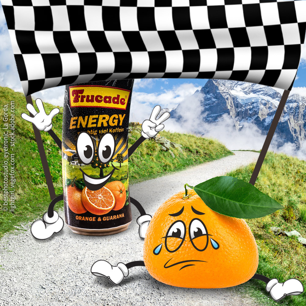 Orange beim Marathon